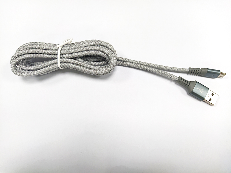麻繩編織microUSB數(shù)據(jù)線，Type-A/micro數(shù)據(jù)線